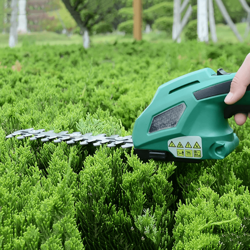 Cordless Electric Hedge Trimmer Battery Powered Outdoor Garden Tool