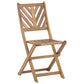 Bistro Patio Set Wooden Table and 2 Chairs Outdoor Garden Furniture