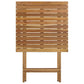Bistro Patio Set Wooden Table and 2 Chairs Outdoor Garden Furniture