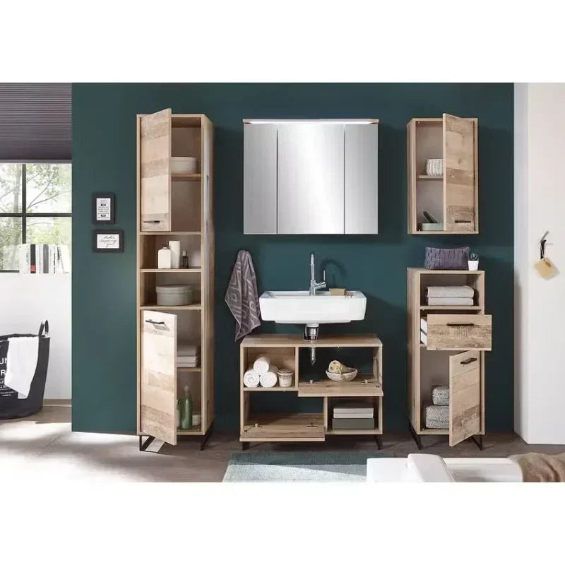 Bathroom Tower Cabinet Storage Organizer