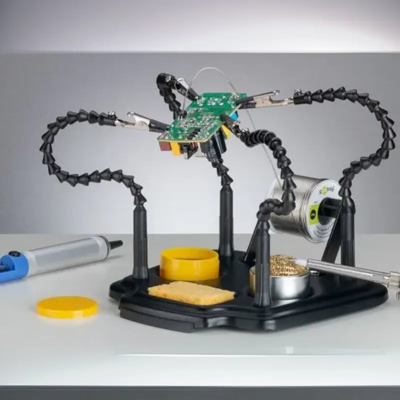 Welding Support Stand with 3x LED Magnifying Lamp