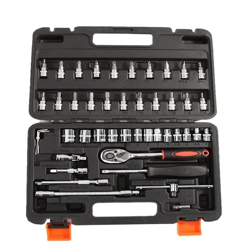 46 Piece Tool Kit with Wrenches and Hand Tools