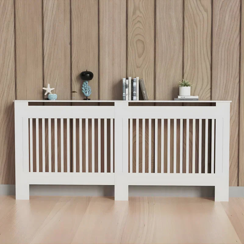 White Radiator Cover Decorative Wall Mounted Panel