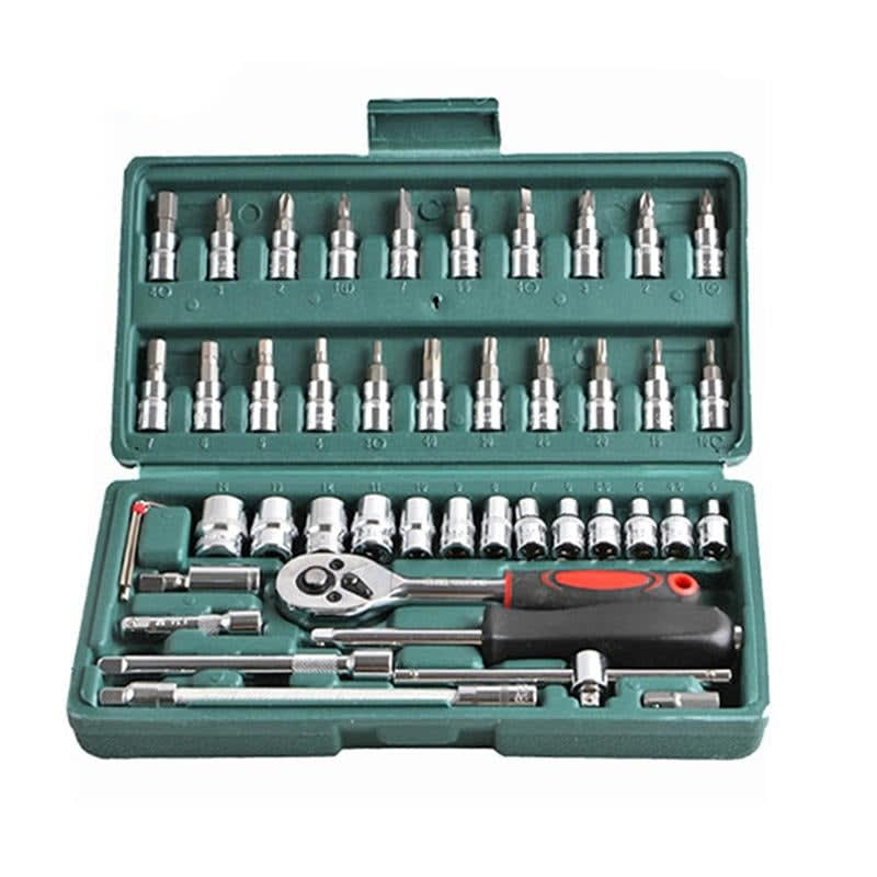 46 Piece Tool Kit with Wrenches and Hand Tools