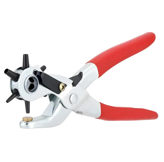 Rotary Hole Punch Tool for Leather Straps Belt Puncher Adjustable Crafting Tool