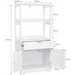 Bathroom Vanity Cabinet with Drawers and 2 Shelves White Storage Organizer