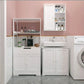 Bathroom Vanity Cabinet with Drawers and 2 Shelves White Storage Organizer