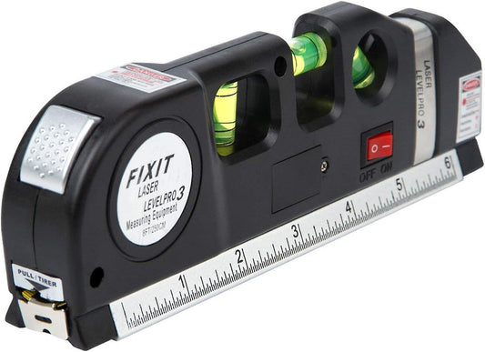 Multifunction Laser Level with Measuring Tape and Ruler